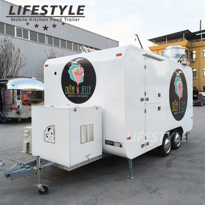 Ngoài Trời Bbq Pizza thực phẩm xe tải Kem Cà Phê Trailer Hot Dog giỏ hàng nhà hàng di động Snack thức ăn nhanh Trailer với nhà bếp đầy đủ - Product Image 4