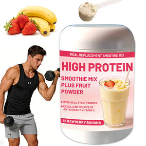 Mélange <span class=keywords><strong>de</strong></span> smoothie substitut <span class=keywords><strong>de</strong></span> repas riche en protéines, saveur fraise banane crème, poudre pour la perte <span class=keywords><strong>de</strong></span> poids, 20g <span class=keywords><strong>de</strong></span> protéines, poudre <span class=keywords><strong>de</strong></span> milkshake - Product Image 1