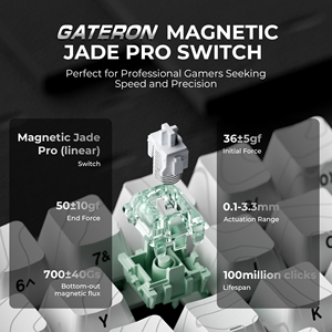 Xvx he68 Pro whiteline Bàn Phím Cơ khí nhanh chóng kích hoạt 65% hiệu ứng Hall Gateron từ ngọc chuyên nghiệp thiết bị chuyển mạch CNC nhôm PBT - Product Image 3