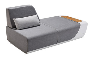 Ensemble de mobilier de jardin modulable en aluminium, style luxe, pour extérieur, idéal appartement, en forme de L, H-28041 - Product Image 5