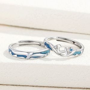 Anillos De Pareja Silver Plated Seagull Sailing <b>Couple</b> <b>Ring</b> Wedding <b>Ring</b> Adjustable Open Wedding <b>Couple</b> <b>Ring</b> - Product Image 1