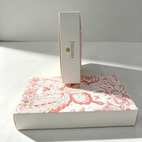 Boîtes en carton blanc pliables personnalisées pour l'emballage de produits cosmétiques et de soins de la peau