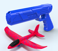 Jouet d'extérieur pour enfants en mousse éjection avion planeur avion pistolet lanceur en plastique Durable