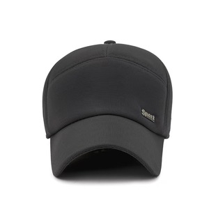 Gorra de béisbol deportiva para hombre, transpirable, de malla, para el sol, primavera, otoño, para exteriores, tipo duckbill, negra y gris - Product Image 2