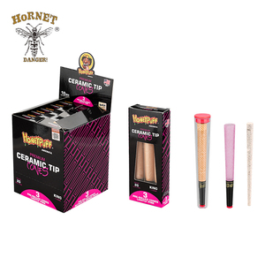 Cônes pré-roulés personnalisés avec du papier à rouler naturel, embouts filtrants en céramique, logo disponible, enveloppes pré-fabriquées pour fumer - Product Image 4