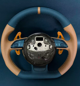 Pour <span class=keywords><strong>Audi</strong></span> B9 A3 A4 A5 RS3 RS4 RS5 S3 <span class=keywords><strong>S4</strong></span> S5 A6 A8 Q5 Q7 R8 TT Mk2 Mk3 8N RS TT R8 S6 RS7 B8.5 B8 Volant de voiture - Product Image 1