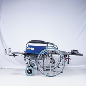 Manual Wheelchair <b>Reclining</b> High Back Foldable Leg Lift Outdoor Use With Wide Front Wheels For Disabled Persons - Product Image 3