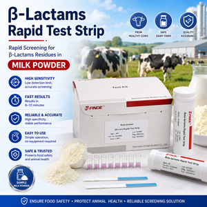 Tiras Reactivas Rápidas para Detectar Beta Lactamas y Tetraciclinas en Leche Cruda, Leche Entera en Polvo y Leche Pasteurizada - Product Image 1