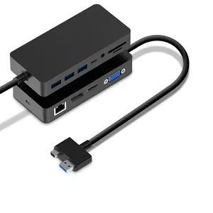 铝多端口库存usb 3.1型c扩展坞以太网充电器USB C集线器高清MI