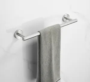 Bath Accessories Thicken 12 inch Towel Holder Wall Mounted Stainless Steel Shower Towel Rack Bathroom Towel Bar