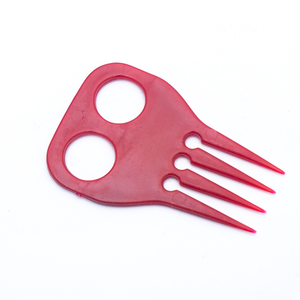 Fabrica fornecimento Personalizacao colorido plastico Cavalo <span class=keywords><strong>tranca</strong></span> Juba e cauda Pente Cavalo preparacao trancado Ajuda Pente - Product Image 4