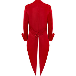 Red Gothic Steampunk Trench Halloween <span class=keywords><strong>medievale</strong></span> vittoriano Stage Costume Tuxedo <span class=keywords><strong>uomo</strong></span> Tailcoat Vintage Frock Outfit Coat for Men - Product Image 3