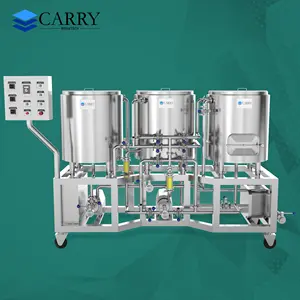Pembuatan bir membawa kerajinan sistem pembuatan bir perlengkapan 100L sistem pembuatan bir mikro