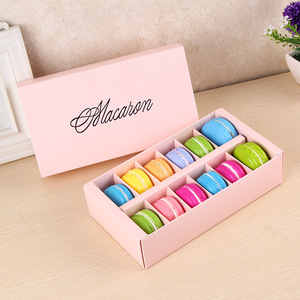 Bán buôn tùy chỉnh thiết kế in logo Macarons hộp với chèn có thể gập lại bánh cookie Bánh Mì Bánh Ngọt Bánh rán Macaron bao bì hộp - Product Image 6