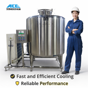 High Performance Double-Jacketed <b>Dairy</b> <b>Processing</b> <b>Machine</b> With Chiller Aseptic Milk Silo Cooling Tank Motor As Core Component - Product Image 5