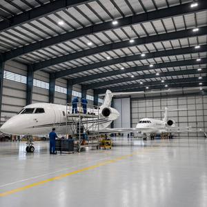 <span class=keywords><strong>Hangar</strong></span> d'avion résistant à la chaleur et anticorrosion : Bâtiment préfabriqué en structure métallique à grande portée, <span class=keywords><strong>hangar</strong></span> de stockage d'avions en métal - Product Image 2
