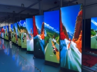 Écran d'affichage numérique LED pliable couleur pleine, P1.25, P1.86, P2, sur pied, pour publicité intérieure dans les centres commerciaux