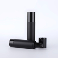 Haute Qualité En Plastique Noir Givré Airless Bouteille Anti-Oxydation Sous-Emballé Pas Cher en Vente Sérigraphie Pompe Pulvérisateur D'étanchéité