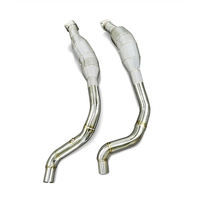 Sonicdiy Heat Shield SS304 Downpipe Exhaust pour Range Rover Sport SVR 5.0L 2019-2023, Performance de course à haut débit