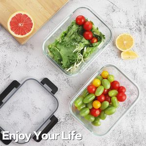Kitchen Hermetic <b>Glass</b> Lunch <b>Box</b> Set Kitchen Containers Storage Airtight Food Storage Storage Containers for Food - Product Image 5