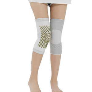 Genouillère noire taille unique élastique à motif géométrique pour femmes, massage bien-être - Product Image 2