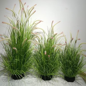 Planta Artificial de Plástico con Hojas Verdes en Maceta para Decoración de Jardín, Decoración del Hogar, Flores Artificiales, Plantas Artificiales, Caña Artificial - Product Image 1
