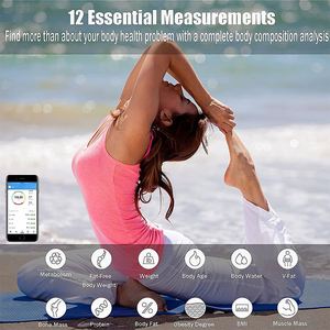 Jumon Travel Scale for Body Weight Mini Lichaamsvet Schaal <b>Bathroom</b> Scale for Body Fat Portable Weight Scale - Product Image 2