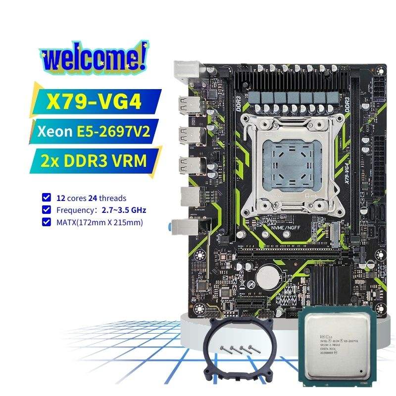 X79-VG4 Motherboard/E5 2697v2/Fan base