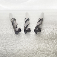 Foret hélicoïdal en carbure monobloc avec revêtement pour le perçage de l'acier inoxydable, outil de découpe CNC auto-centrant pour le chanfreinage des pointes