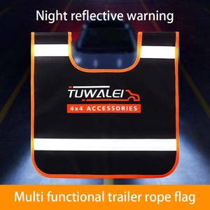 오프로드 윈치 트레일러 로프 플래그 야간 경고 반사 스트립 안전 담요 국경 공장 직접 공급 - Product Image 2