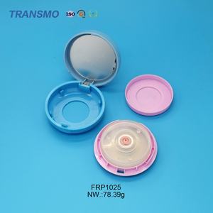 Caja de polvo compacto vacía de plástico transparente para colorete - Product Image 6