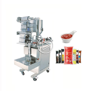 SJIII-S100 50 Bags/Minute High-Accuracy 5-100ML Fully Automatic Food Honey Drink <b>Ketchup</b> Soy Sauce Vinegar Sauce Film Wrapping - Product Image 1