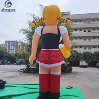 Ballon décoratif de poupée de Hollande de fille gonflable de 4m de haut pour la location de partie