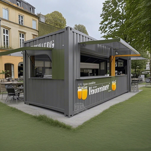 Cafetería/Bar Móvil Personalizada en Contenedor Marítimo, Estilo Moderno y Contemporáneo, Equipada Completamente, para Playa o Exteriores - Product Image 1