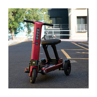 Fauteuil roulant électrique pliable portable pour personnes âgées, moteur sans balais, cadre en alliage d'aluminium, capacité de 120 kg, amovible, vente chaude