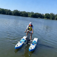Nouveau style de pédalo individuel ou double, équipement de divertissement aquatique, bateau de tourisme pour sites touristiques
