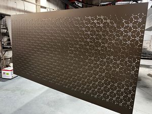 Panneaux de mur-rideau en aluminium modernes, motif perforé, anodisés, anti-corrosion, façade décorative extérieure pour bâtiments - Product Image 5