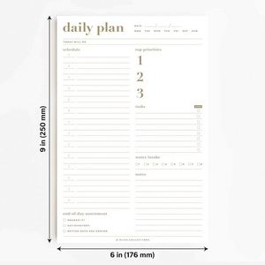 Daily Planner Notepad Custom Fabric Cover Hardcover 100 Sheets Gift Travel Writing <b>Journal</b> - Product Image 2