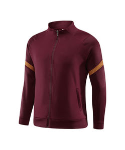 Groothandel op maat gemaakte winddichte voetbal trainingspakken voetbalclub trainingskleding set voor herfst en winter sporten outdoor jas - Product Image 6