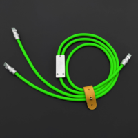 Nouveau câble de données en silicone 2-en-1 Type-C vers Type-C avec blindage tressé, charge rapide 3A pour appareils iPhone et Android