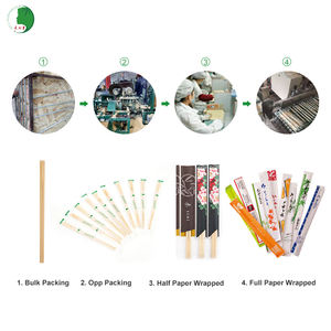 Baguettes en bambou personnalisées pour hôtels et restaurants, baguettes japonaises jetables à faible coût, très vendues - Product Image 4