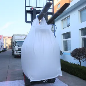 Pp Woven Jumbo 1 Ton Big Bags 1000kg Fabric Fibc Bag Bulk 1,5 Ton 1500kg Bulk One Handle Jumbo Bag