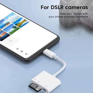 3 in 1USB 2.0 Card <strong>Reader</strong> Adapter <strong>Type</strong> <strong>C</strong> to SD TF Memory Card <strong>Reader</strong> USB <strong>Type</strong> <strong>C</strong> OTG Converter for Huawei Samsung Phone Tablet - Product Image 3