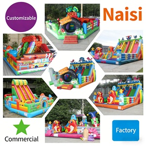 Parque de Atracciones Inflable Gigante <span class=keywords><strong>Comercial</strong></span> al Aire Libre, Parque Infantil Completo con Temática de Ciudad de la Diversión - Product Image 6