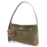 Bolso de Hombro de Cuero PU con Textura de Gamuza para Invierno, Minimalista, Delgado, para Uso Diario, Trabajo, Viajes, Venta al por Mayor y Menor