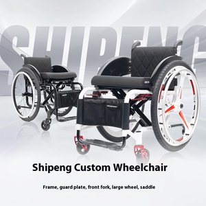 Kursi roda olahraga kustom serat karbon Titanium, perlengkapan rehabilitasi Aksesori Kustom aluminium - Product Image 2