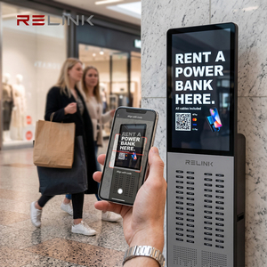 Station de <span class=keywords><strong>location</strong></span> de batteries externes à charge rapide 48 emplacements avec écran LCD, borne de recharge portable partagée par lecture de code QR - Product Image 1