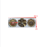 Ensemble de 3 miroirs muraux ronds creux style bohème farmhouse, miroir mural antique en métal pour la décoration murale du salon et de la chambre