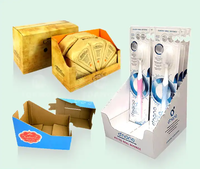 Holidaypac Carton de détail ondulé produit papier barre de chocolat carton comptoir présentoir sucette barre de bonbons nourriture
