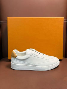 Nouvelles chaussures de sport décontractées de luxe pour hommes, de haute qualité, blanches, plates, antidérapantes, pour l'extérieur, style de marche confortable LVBAES - Product Image 2